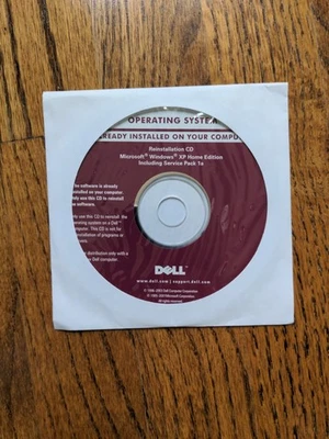 Microsoft Windows XP Home Edition Service Pack 1a SP1a DELL Reinstallation CD  - Image 1 of 3
