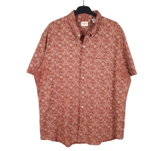 Dockers Print Floral Short Sleeve Regular Fit Cotton Shirt Mens XL - Picture 1 of 5