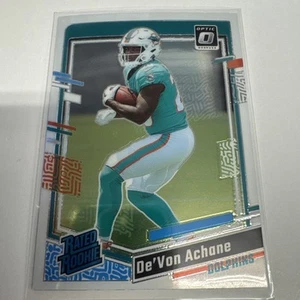 Donruss Optic Football Devon Achane (RC) 2023 clasificación novato Miami Dolphins RB - Imagen 1 de 6