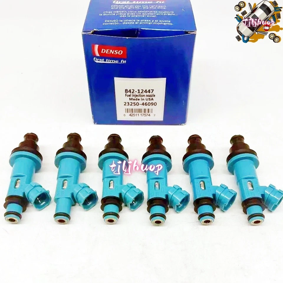 6x Denso 23250-46090 Fuel Injector For Supra Lexus GS300 SC300 IS300 3.0L New Foto 1 de 4