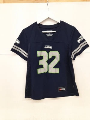 女士 NFL 海鹰队 # 32 Carson 海军蓝 M 码球衣 — 第 1/4 张图片