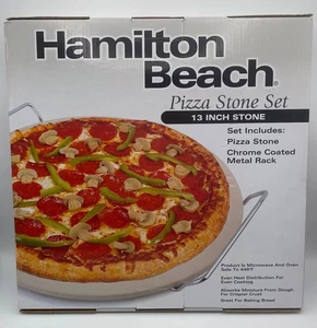 Hamilton Beach Pizzaofen Stein - 13" Pizzastein mit Metall Ofen Gestell - Bild 1 von 1