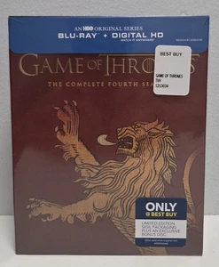 Game of Thrones: Season 4: Lannister Slipcase (Blu-ray Disc, 2015) NEW & SEALED - Picture 1 of 4