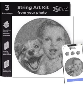 Transform Any Photo to Stunning Masterpiece - Personalized DIY String Art Kits - Picture 1 of 6