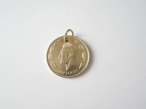 Colgante moneda Un Sucre Ecuador colores oro 3,1 g/2,3 x 2,0 cm - Imagen 1 de 2