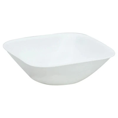 Corelle Square Pure White 22 oz Cereal Bowls – Set of 4, Chip‑Resistant Glass - Image 1 of 4
