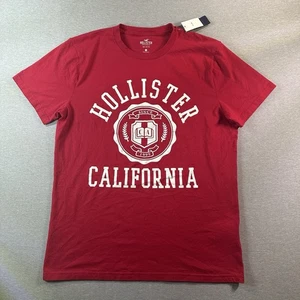Camisa Y2K Hollister Para Hombres Talla Grande Roja Surf Personal Universitario Nueva Con Etiquetas - Imagen 1 de 6