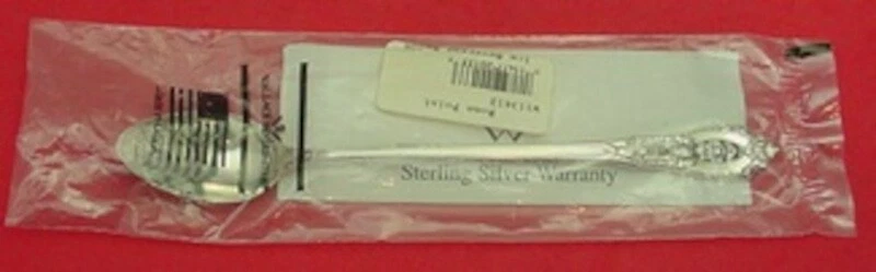 Rose Point By Wallace Sterling Silver Iced Tea Spoon 7 5/8" New - Image 1 of 1