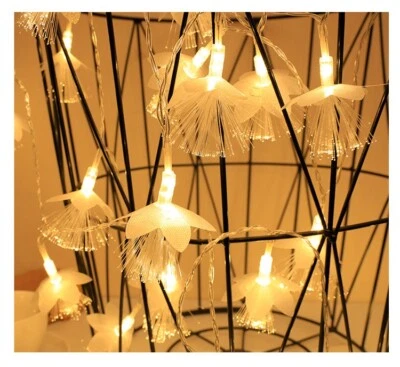 Fiber optic String 30 Led 15FT Warm Lights Fairy Ramadan Xmas Wedding Decoration - Image 1 of 4
