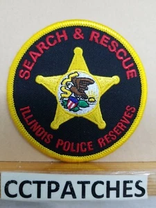 ILLINOIS POLICE RESERVES SEARCH & RESCUE 3" (SMALL) SHOULDER PATCH IL - Picture 1 of 2