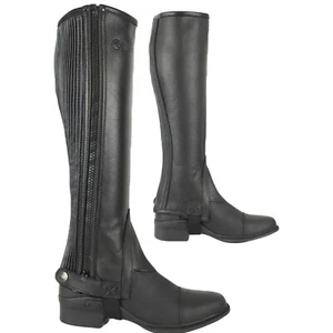 AK Cremallera Lateral con Panel Elástico Cuero Grano Completo Montar a Caballo Media Chapa - Imagen 1 de 11