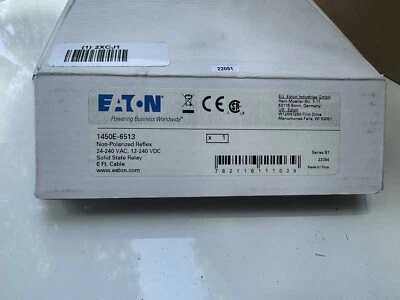 Eaton 1450E-6513 Photoelectric Sensor,Rectangl,Reflective - Image 1 of 2