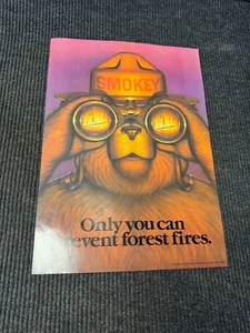 Poster cartaceo vintage Smokey l'orso 13x18-1/2 solo tu puoi prevenire incendi boschivi - Foto 1 di 6