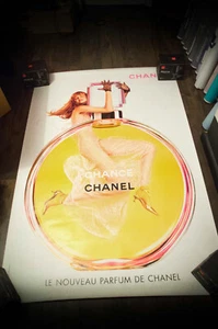 CHANEL CHANCE French Bus Shelter Vintage Advertising Poster Original 2000's - Imagen 1 de 7