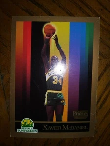 1990 SkyBox Card #269 Supersonics Xavier McDaniel - Picture 1 of 2