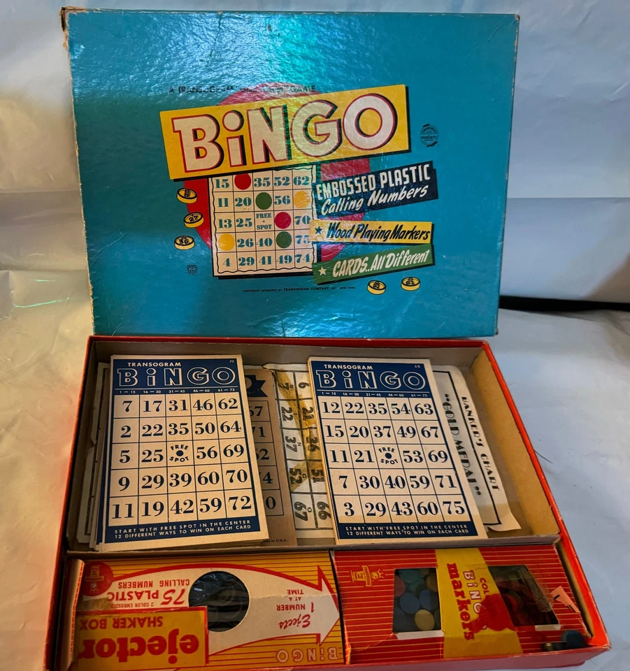 BINGO A Transogram Board Game, 1948, Original Box - Image 1 of 1