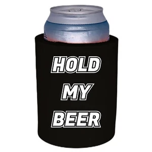 Hold My Beer Thick Foam "Old School" Style Can Coolie - Picture 1 of 24