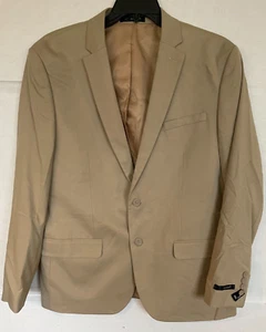 ZEGARIE SUIT JACKET COTTON BLEND IN TAN MENS SIZE 46 R NWOT - Picture 1 of 4