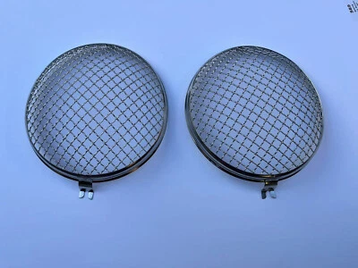 Headlight Grilles for VW Beetle, Split Window,356 Porsche, Stainless Steel Pr. - Image 1 of 4