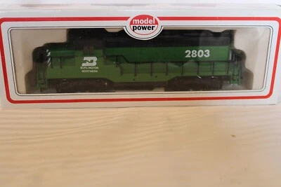 HO Scale Model Power, GP9 Diesel Locomotive, Burlington Northern, Green #2803 - Image 1 of 3