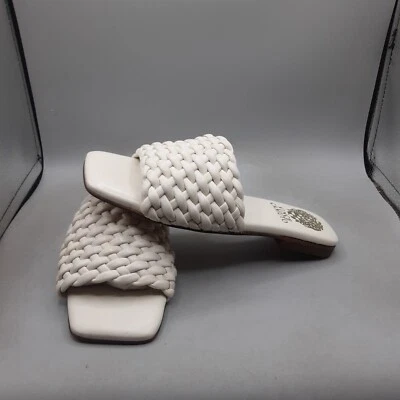 Vince Camuto Arissa Sandals Women's 5.5M White Slide Leather 2 A52 - Image 1 of 4