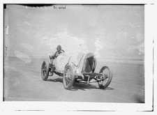 Race car driver Bob Burman and his "Blitzen Benz" c1900 Large Old Photo