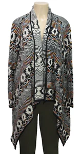 Xhilaration Open Front Aztec Sweater Cardigan Long Sleeve Multicolor Size XL - Picture 1 of 6