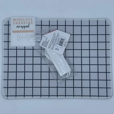 Vivitar Wireless Charging Mousepad 8"x11" White And Black Checkered - Image 1 of 3