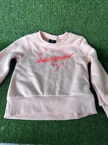 Under Armour Size 4 girls 2pc Set, Sweatshirt MISSING BOTTOMS - Picture 1 of 8