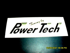 Aufkleber / Sticker + Power Tech + Tuning by + Felgenhersteller + schwarz - Bild 1 von 1
