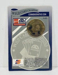 1996 Coca Cola Colorado Rockies Wildcard Champions Commemorative Coin - Picture 1 of 4