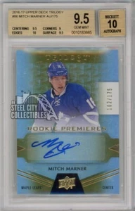 Mitch Marner 2016-17 Upper Deck Trilogy Autograph Rookie RC #86 102/175 BGS 9.5 - Picture 1 of 2