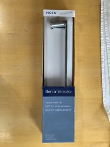 Moen BH3618CH Genta 18” Bathroom Towel Bar, Chrome - Picture 1 of 6