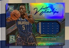 Victor Oladipo 2013-14 Spectra Prizm Rookie Auto 2 Colors in the patch RPA Green