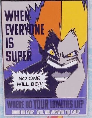 Póster Disney Pin 2021 WDW Hero vs Villain Incredibles Syndrome LE2000 Nuevo Foto 1 de 4