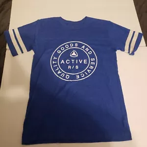 Camiseta Gráfica Marca Activa Adulto Mangas Cortas Pequeñas Logotipo Azul - Imagen 1 de 4
