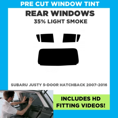 Tinte de ventana precortado para Subaru Justy 5 puertas hatchback 2007-2016 - 35% luz trasera Foto 1 de 4