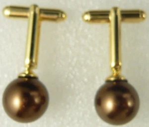 Vintage Opal Cufflinks Men Sea Shell Pearl Jade Tigereye Cuff Links Wedding Gift - Picture 1 of 26