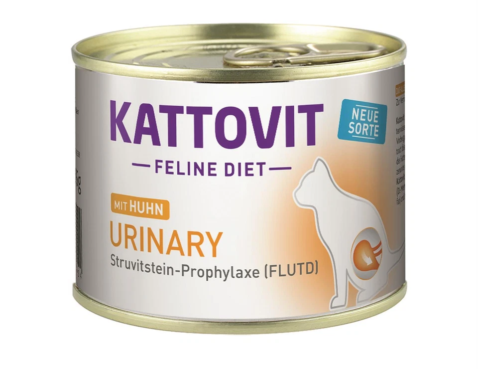 Kattovit Feline Diets Urinary Huhn 12x185g Nassfutter Feuchtnahrung Katzenfutter - Bild 1 von 1