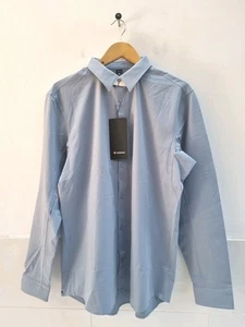 Lululemon Shirt New Venture Long Sleeve Mens Shirt Blue Slim Fit X Large rrp£118 - Picture 1 of 7