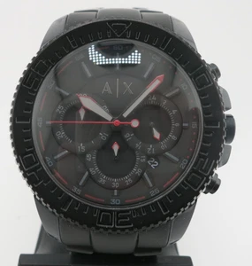 Reloj Cronógrafo Hombre Armani Exchange A|X Todo Negro - AX1206 - Batería Nueva - Imagen 1 de 22