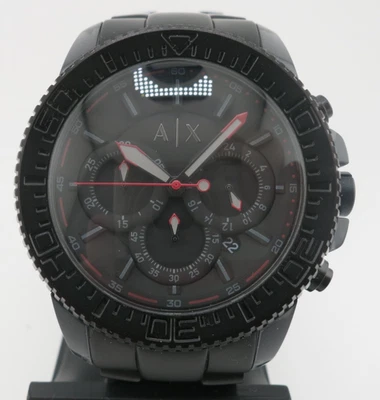 Reloj Cronógrafo Hombre Armani Exchange A|X Todo Negro - AX1206 - Batería Nueva Foto 1 de 4