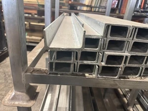 H/Duty Steel C-Section Retaining Wall End Channel to suit 75mm Sleepers - 1800mm - Picture 1 of 4