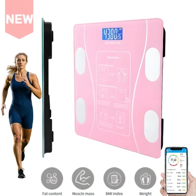 Báscula inteligente para peso corporal IMC Bluetooth Báscula de grasa corporal Báscula digital de baño Foto 1 de 4