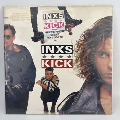 INXS Kick Gold Stamp Promotion Copy LP Hype Sticker VG++7 81796-1 w/ innersleeve - Image 1 of 4
