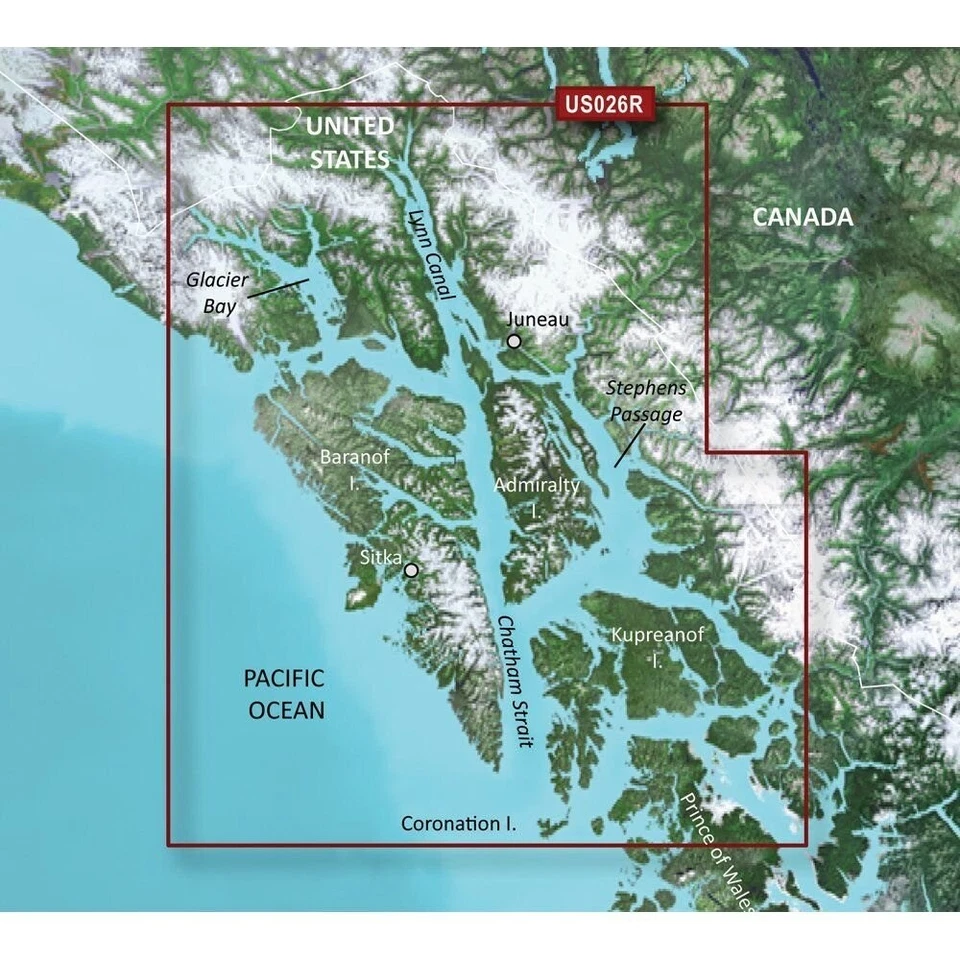 Garmin BlueChart® g3 Vision® HD - VUS026R - Wrangell/Juneau/Sitka microSD™/SD™ - Image 1 of 1