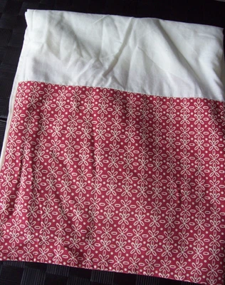 Falda de cama Folksy floral tamaño completo ~ pliegues laterales + en la esquina ~ 100 % algodón Foto 1 de 4