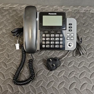 Panasonic KX-TGF320E Corded Phone Home Office Answer Machine Big Button Black - Photo 1/14