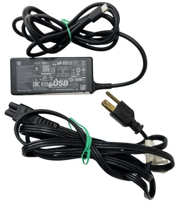 Used - HP 45W USB-C Type-C AC Power Adapter Charger Cable L42206-002, L43407-001 - Image 1 of 4