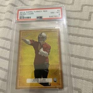 2014 Topps Turkey Red Derek Carr PSA 8 RC - Picture 1 of 3